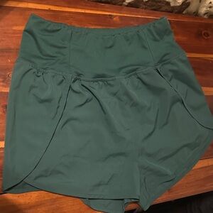 Zenana Outfitters Teal High-Waisted Shorts